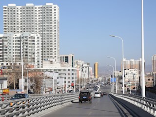 晋中市城区锦纶路拓宽改造后现状